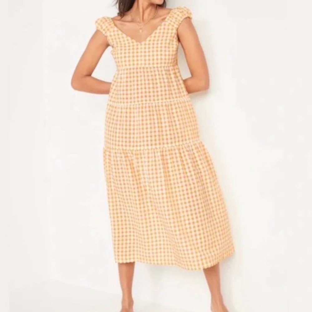 Old navy yellow maxi dress